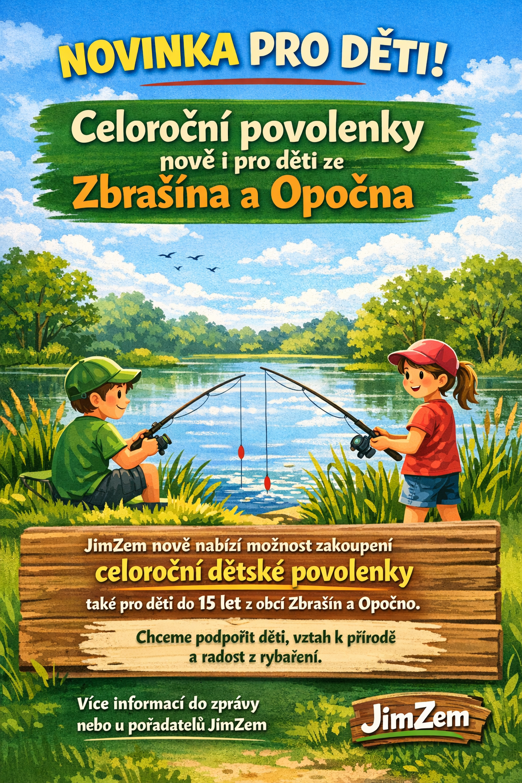Povolenky pro děti z Opočna a Zbrašína